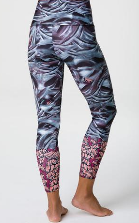 Image Title Onzie Graphic High Rise Midi Legging - Mother Nature